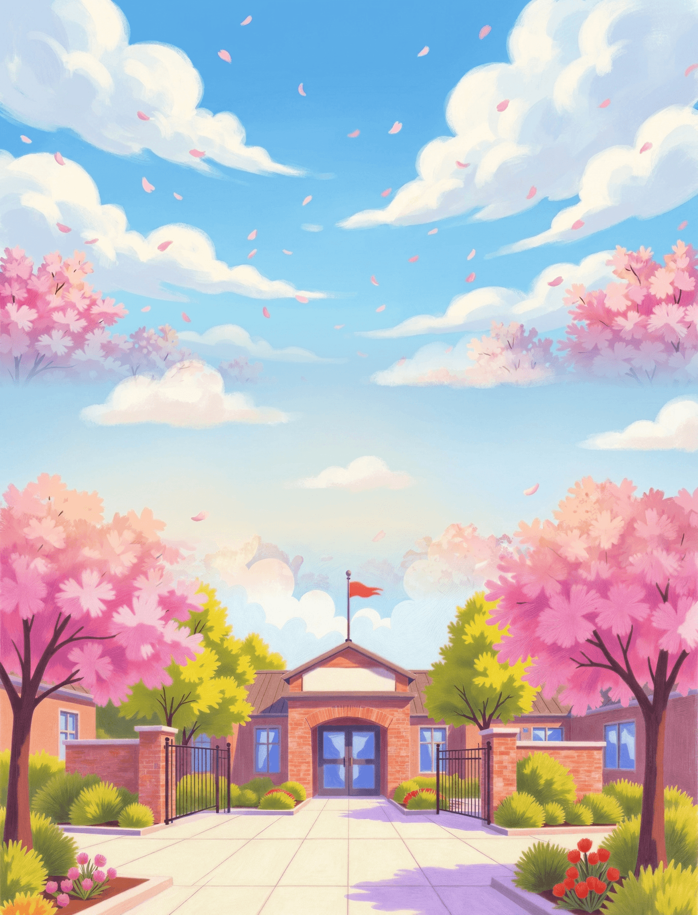 A journey from the sky down to school